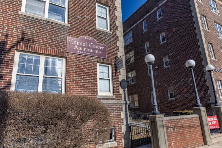 Exterior of an apartment building