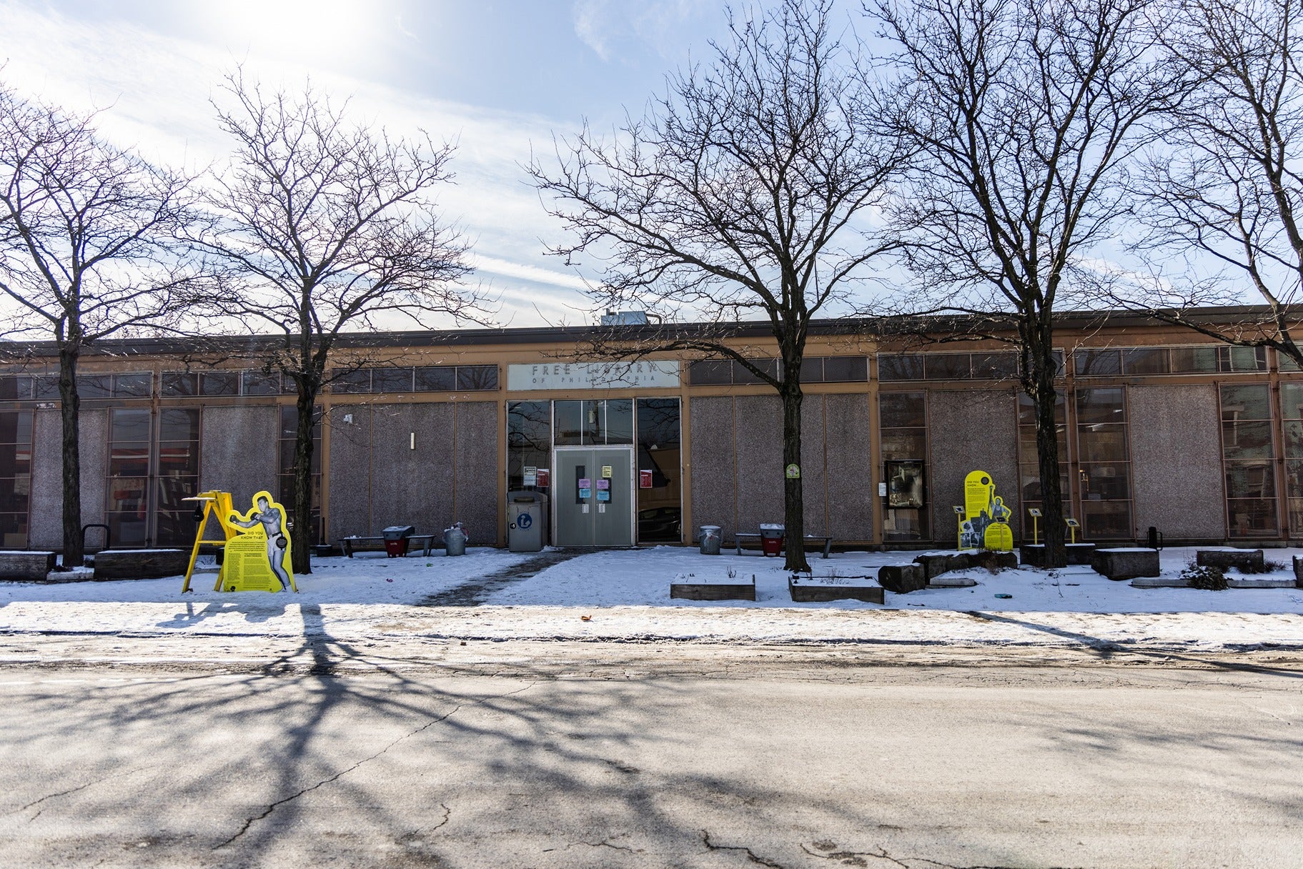 outside The Cecil B. Moore Library