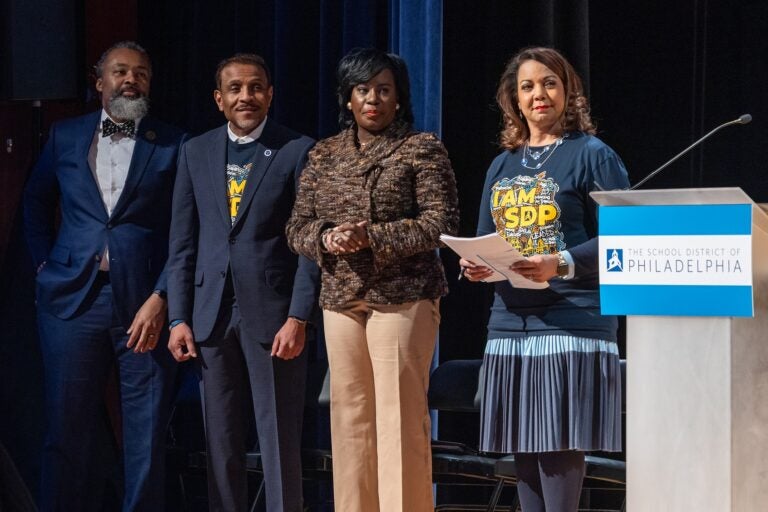 Cherelle Parker, Tony Watlington, Reginald Streater and Monique Braxton onstage