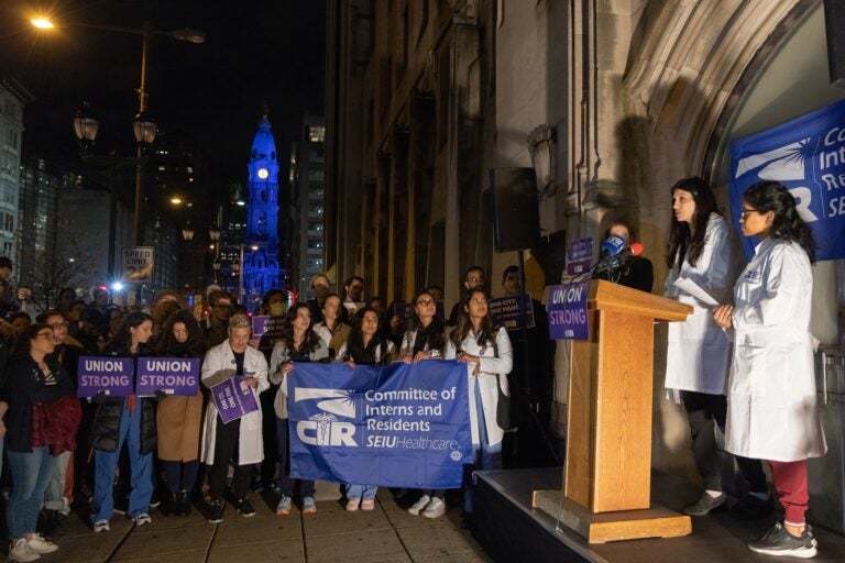 Dr. Sarah Qadir speaks to a crowd