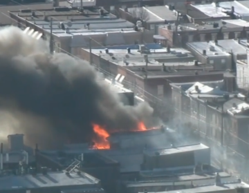 rowhouses on fire