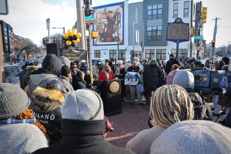 Press conference for the street renaming