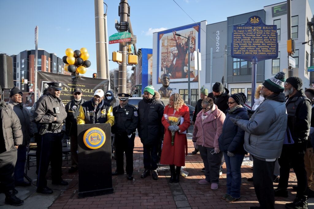 Press conference for the street renaming