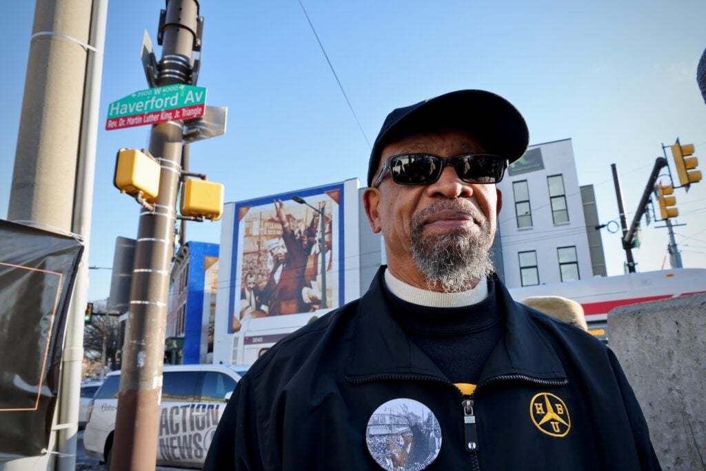 Joe Walker outside on the street