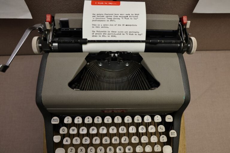 A typewriter