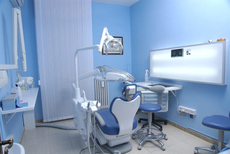 modern Dentist's chair in a medical room