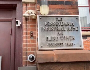 Sign of the Pennsylvania Industrial Home for Blind Women