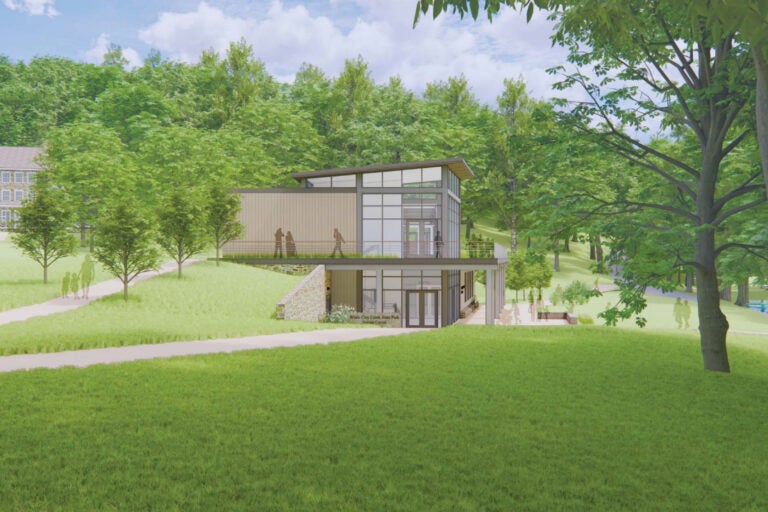 a rendering of the new nature center