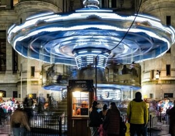 A whirlwind of lights at City Hall