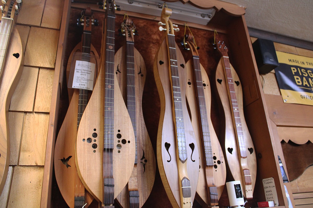 Instruments at Bucks County Folk Music Shop