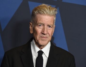 David Lynch looks into a camera