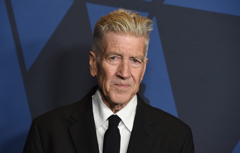 David Lynch looks into a camera