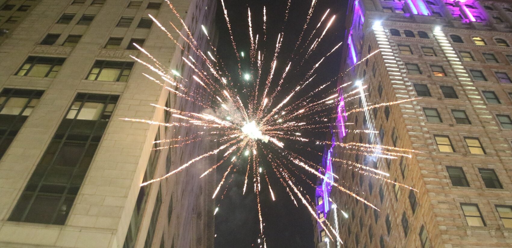 fireworks exploding