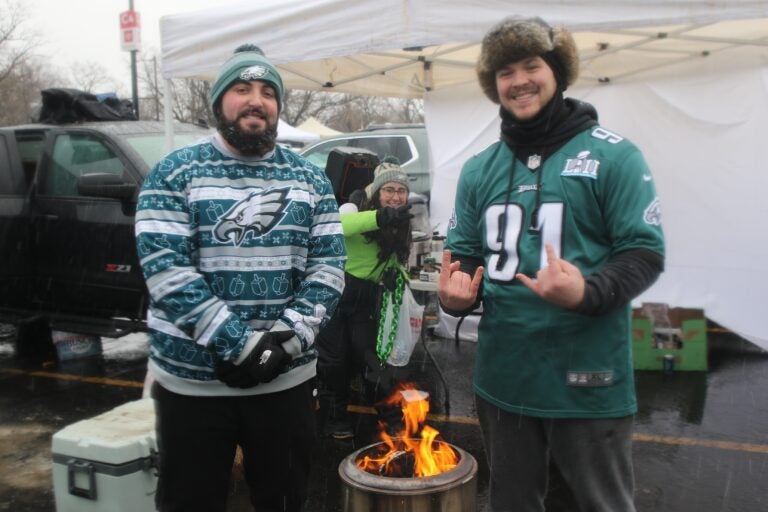 Zack Manwiller and Mick Owens smile