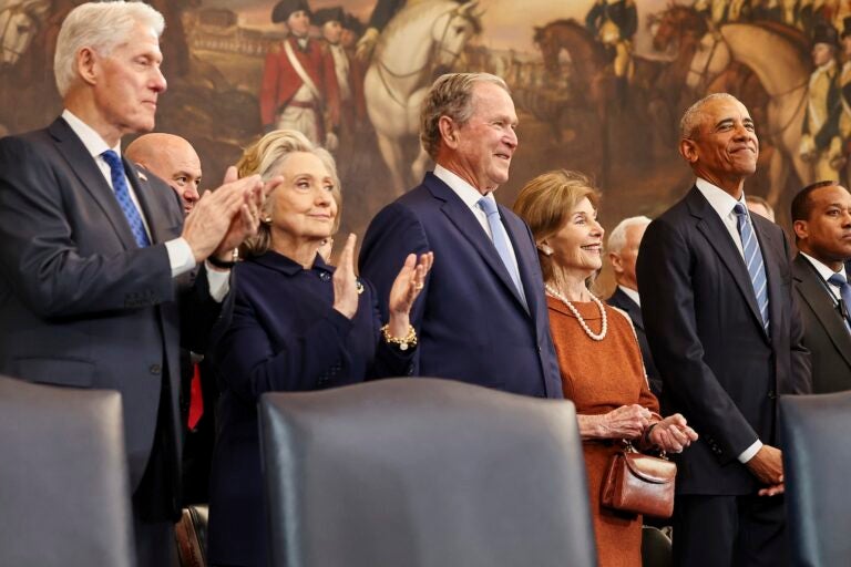 Former presidents at Trump inauguration