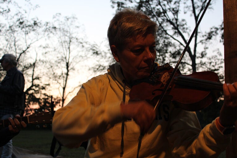 Musicians play at the Hilltown German Club