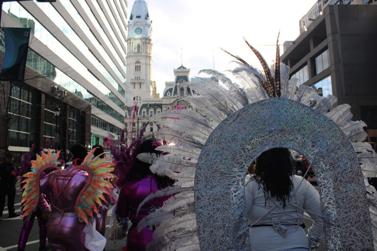 Members of Kaos Mas Caribbean Carnival band