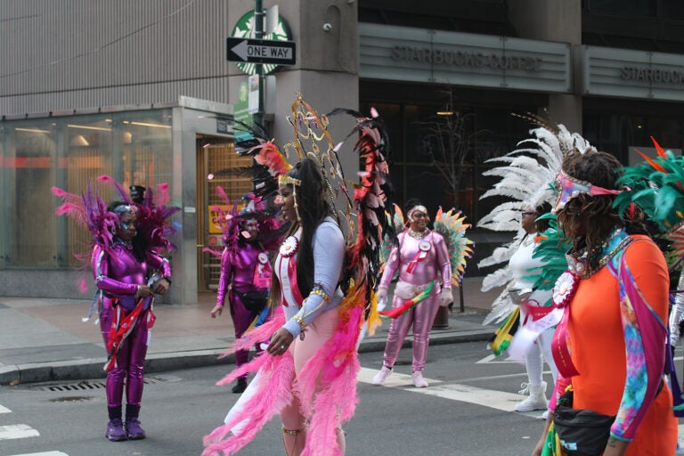 Members of Kaos Mas Caribbean Carnival band