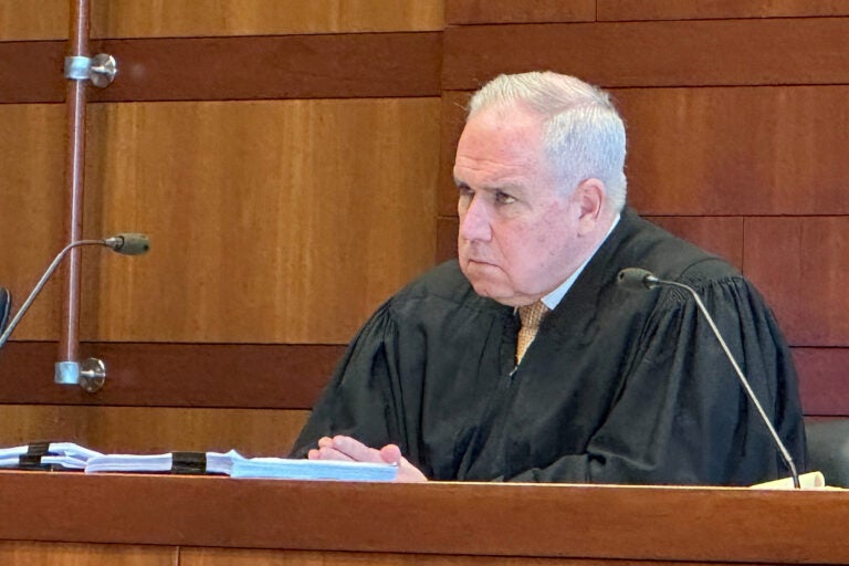 Judge Warshaw presiding over the courtroom