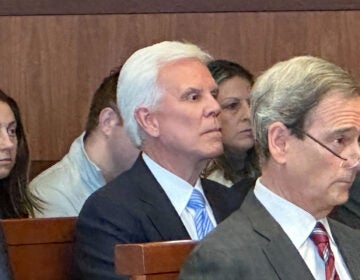 George Norcross sitting in the courtroom