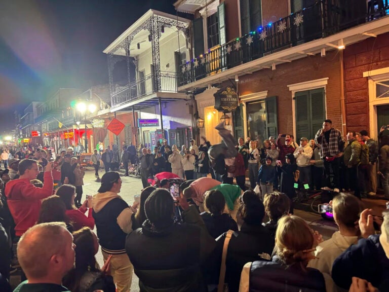 Crowds return to a reopened Bourbon Street on Jan. 2, 2025, the day after the deadly truck attack in New Orleans. (Jack Brook/AP)