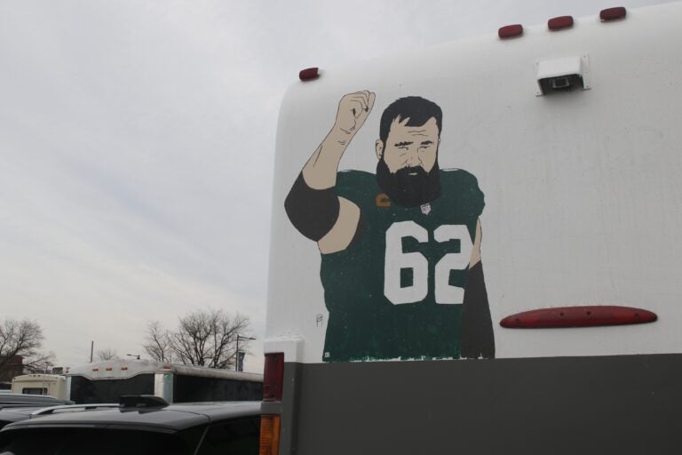 a drawing of Jason Kelce