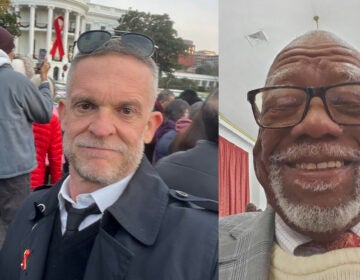 Jay Lassiter (left), of Cherry Hill, New Jersey, attended an observance for World AIDS Day on Dec. 1, 2024 on the White House South Lawn in Washington, D.C. Vernon Wright (right), of Philadelphia, is the founder of the Gordon-Wright Community Development Center, which provides HIV testing and counseling, drug and alcohol referrals and education. (Courtesy of Jay Lassiter/Vernon Wright, respectively)