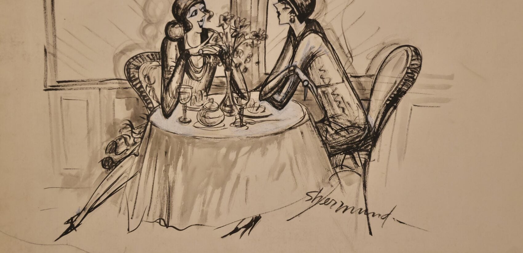 Barbara Shermund embodied the liberated flapper girl of the 1920s in both her cartoons and her life. (Emma Lee/WHYY)