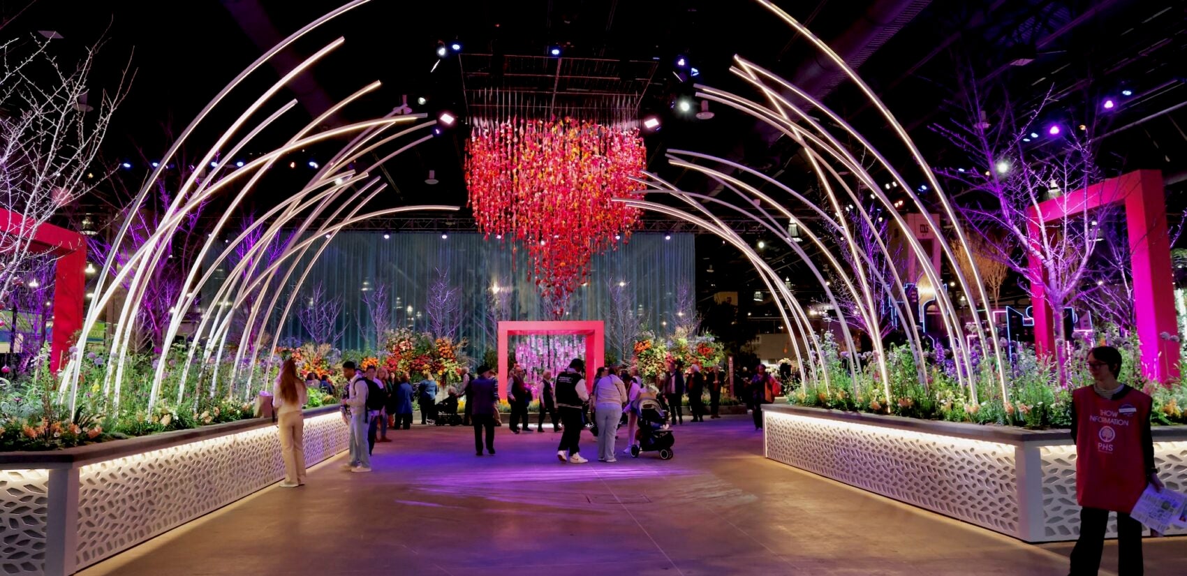 The entrance to the Flower Show