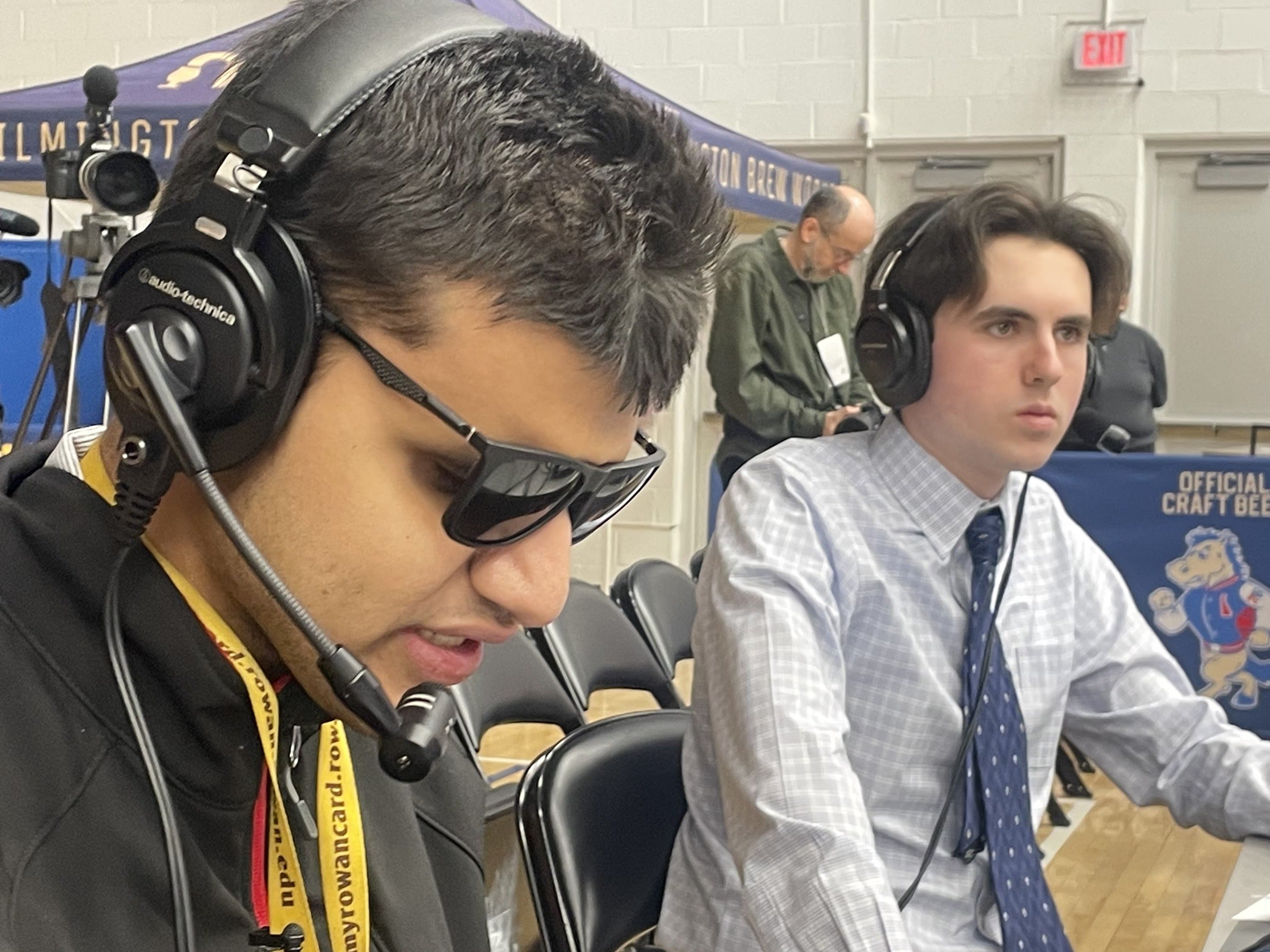 Blind Rowan University broadcaster defies odds as radio announcer for pro basketball team