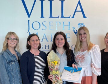 2024 Millennium Medical Women in Science and Medicine Scholarship recipient Abbigail Turco (center) besides staff from Millennium Medical. (Courtesy of Bucks County Foundation)
