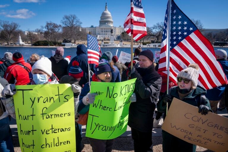 protesters in D.C.