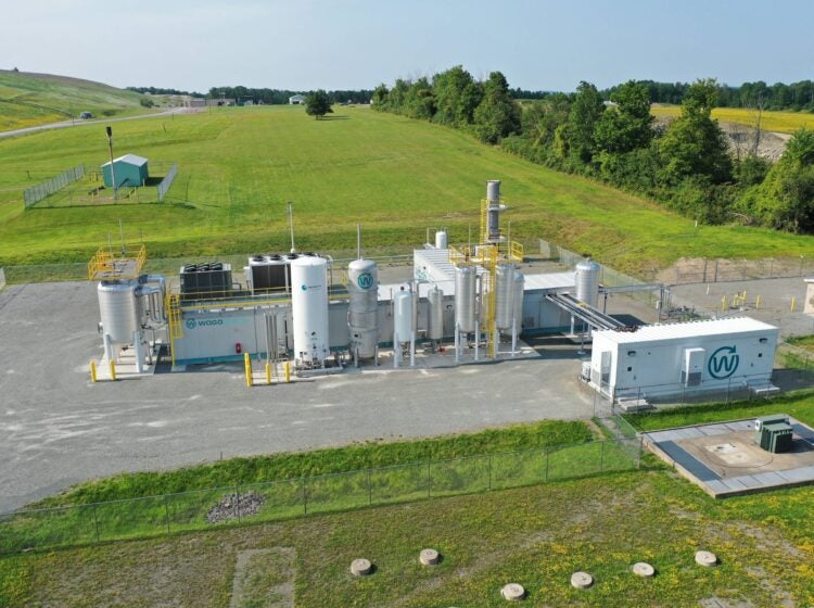 an overhead view of a Waga Energy unit