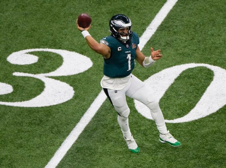 Jalen Hurts during the game