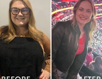 Taegan Byers, 22, started documenting her weight loss and health progress in 2021, when she first started taking a GLP-1 medication. Before that (pictured left in 2020), nutrition and exercise alone didn't work and she developed high blood pressure and cholesterol, asthma and depression. Today (pictured right in 2025), she takes Wegovy and nearly all her chronic health issues have resolved after losing around 100 pounds. (Courtesy of Taegan Byers)