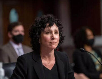 Deborah Boardman appears before a Senate Committee on the Judiciary hearing regarding her nomination to be a United States District Judge for the District of Maryland, in the Dirksen Senate Office Building in Washington, DC, Wednesday, May 12, 2021. (Rod Lamkey/CNP /MediaPunch/Alamy)