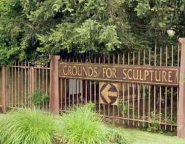 The entrance to Grounds for Sculpture