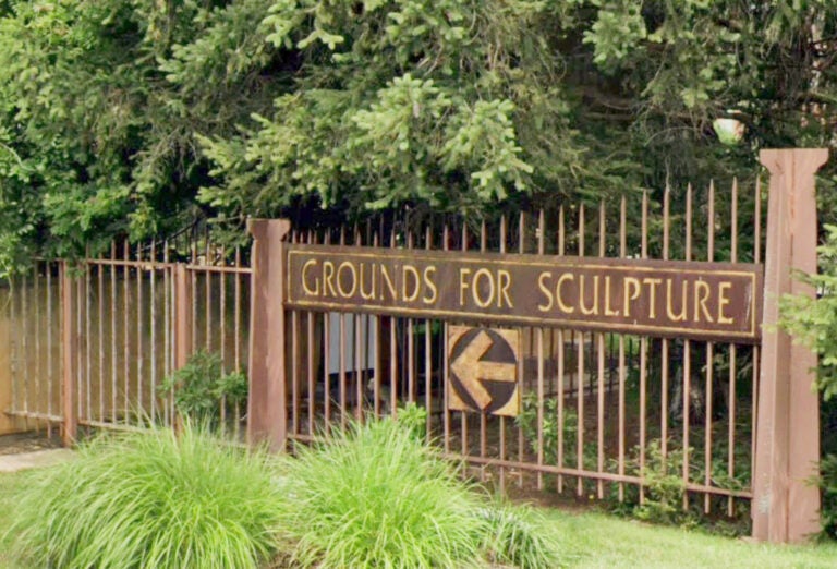 The entrance to Grounds for Sculpture