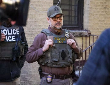 Caleb Vitello, the acting head of U.S. Immigration and Customs Enforcement, during operations in New York City last month. (ICE via/Getty Images)