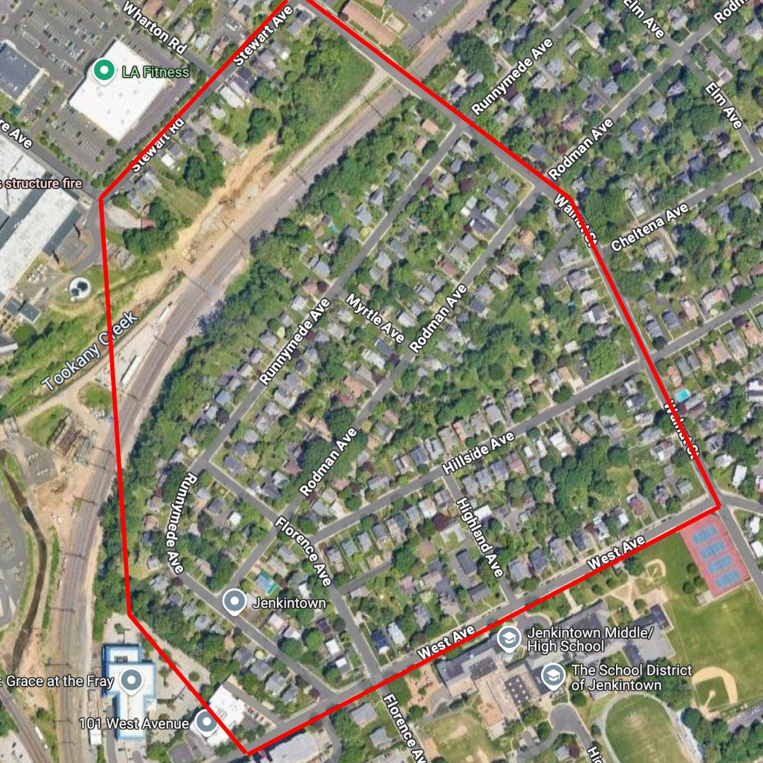 a map of the evacuation area