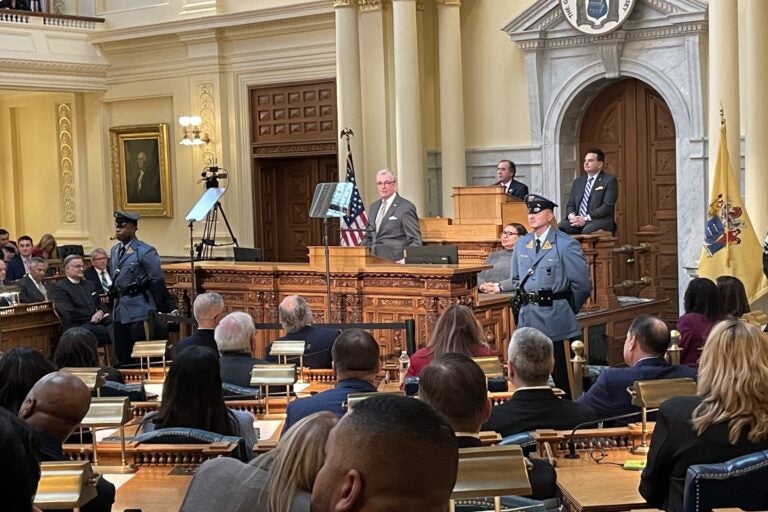 Phil Murphy speaks to legislators