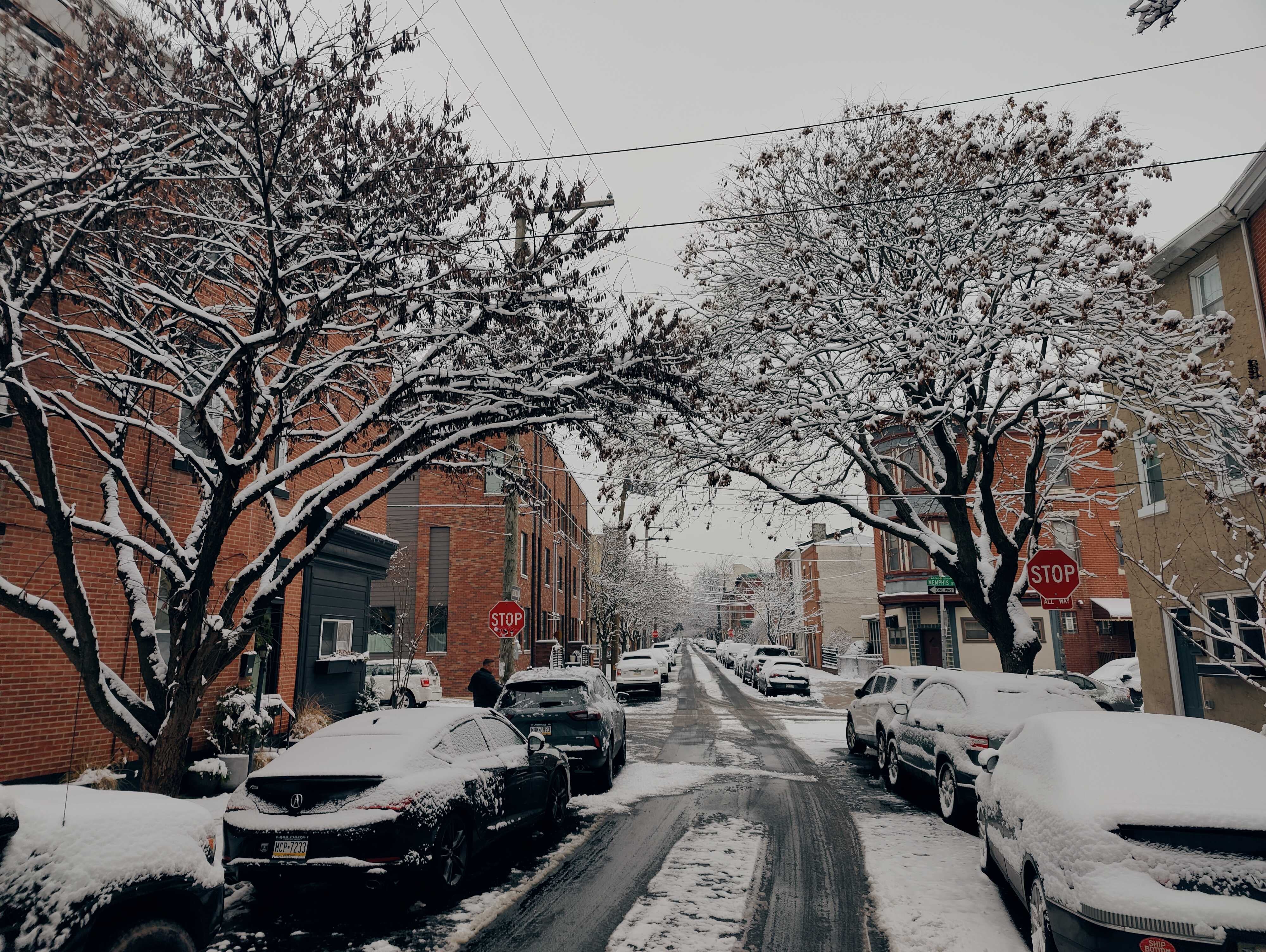 Philly Weather More Expected After Overnight Snowfall WHYY Snow Fishtown PC 021225