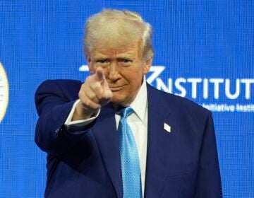 President Donald Trump arrives to speak at the Future Investment Initiative (FII) Institute summit in Miami Beach, Fla., Wednesday, Feb. 19, 2025.