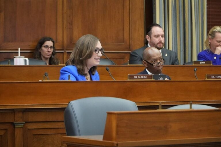 McBride speaks in a session