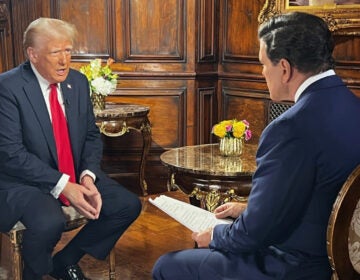 Trump being interviewed