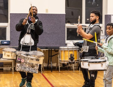 Tony Royster and two others drumming