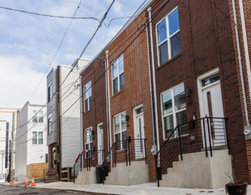 Several homes on a residential block