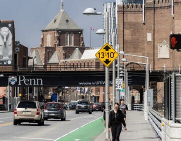 Students walking on Penn's campus