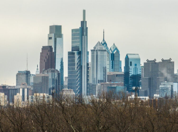 The Philadelphia skyline.