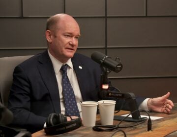 2025 03 21-e lee-chris coons-philadelphia whyy-us sen chris coons from delaware in studio3 Chris Coons at WHYY studios